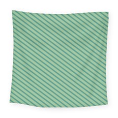 Striped Green Square Tapestry (large)