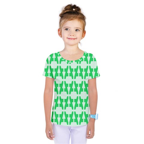 Sign Green A Kids  One Piece Tee by Mariart