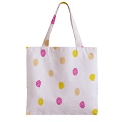 Stone Diamond Yellow Pink Brown Zipper Grocery Tote Bag by Mariart