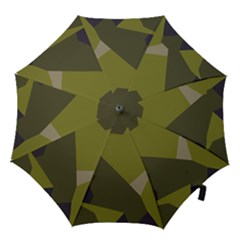 Unifom Camuflage Green Frey Purple Falg Hook Handle Umbrellas (small)