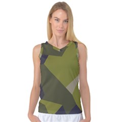 Unifom Camuflage Green Frey Purple Falg Women s Basketball Tank Top by Mariart