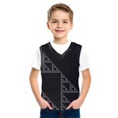 Triangle Black White Chevron Kids  Sportswear by Mariart