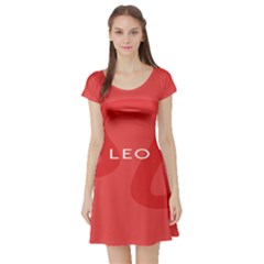 Zodiac Leo Short Sleeve Skater Dress