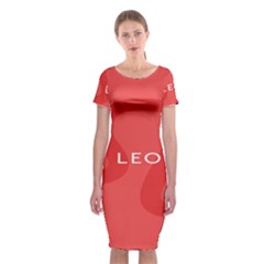 Zodiac Leo Classic Short Sleeve Midi Dress by Mariart