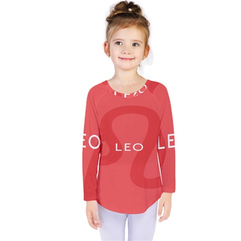 Zodiac Leo Kids  Long Sleeve Tee by Mariart