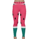 Watermelon Red Green White Black Fruit Classic Yoga Leggings View1