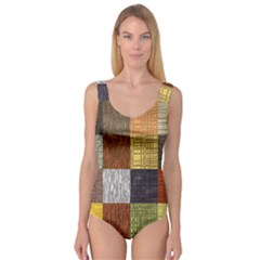 Blocky Filters Yellow Brown Purple Red Grey Color Rainbow Princess Tank Leotard 