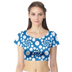 Pattern Short Sleeve Crop Top (tight Fit) by Valentinaart