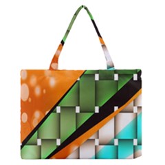 Abstract Wallpapers Medium Zipper Tote Bag by Simbadda