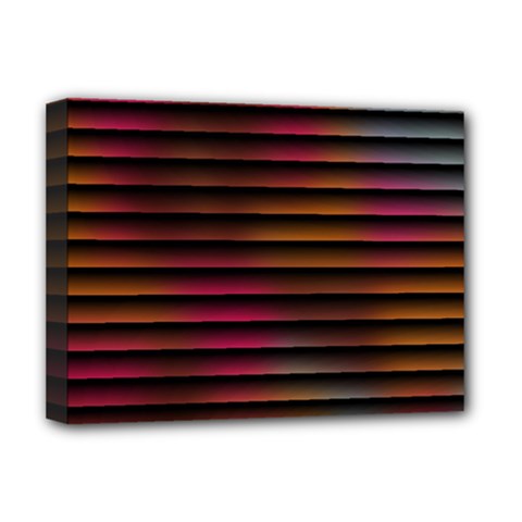 Colorful Venetian Blinds Effect Deluxe Canvas 16  x 12  