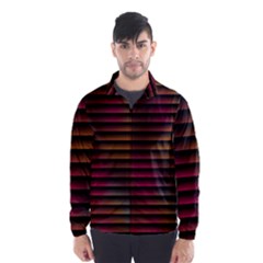 Colorful Venetian Blinds Effect Wind Breaker (Men)