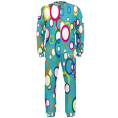 Circles Abstract Color Onepiece Jumpsuit (men)  by Simbadda