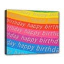Colorful Happy Birthday Wallpaper Canvas 14  x 11  View1