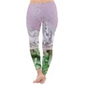 Wonderful Unicorn With Foal On A Mushroom Classic Winter Leggings View4