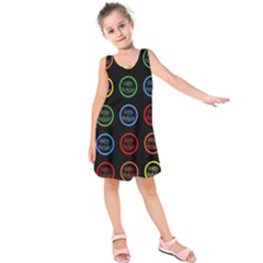 Happy Birthday Colorful Wallpaper Background Kids  Sleeveless Dress