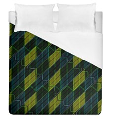 Futuristic Dark Pattern Duvet Cover (queen Size) by dflcprints