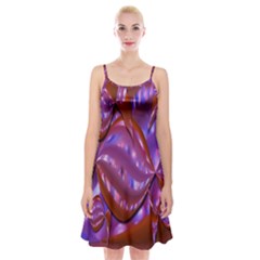 Passion Candy Sensual Abstract Spaghetti Strap Velvet Dress