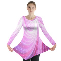 Vortexglow Abstract Background Wallpaper Long Sleeve Tunic 