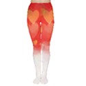 Abstract Love Heart Design Women s Tights View1