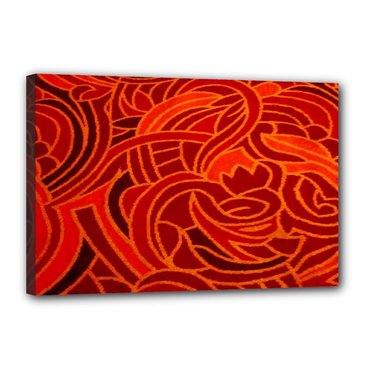 Orange Abstract Background Canvas 18  x 12 