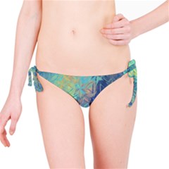 Colorful Patterned Glass Texture Background Bikini Bottom by Simbadda