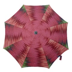 Rectangle Abstract Background In Pink Hues Hook Handle Umbrellas (medium) by Simbadda
