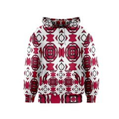 Seamless Abstract Pattern With Red Elements Background Kids  Zipper Hoodie