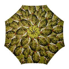 Melting Gold Drops Brighten Version Abstract Pattern Revised Edition Golf Umbrellas by Simbadda