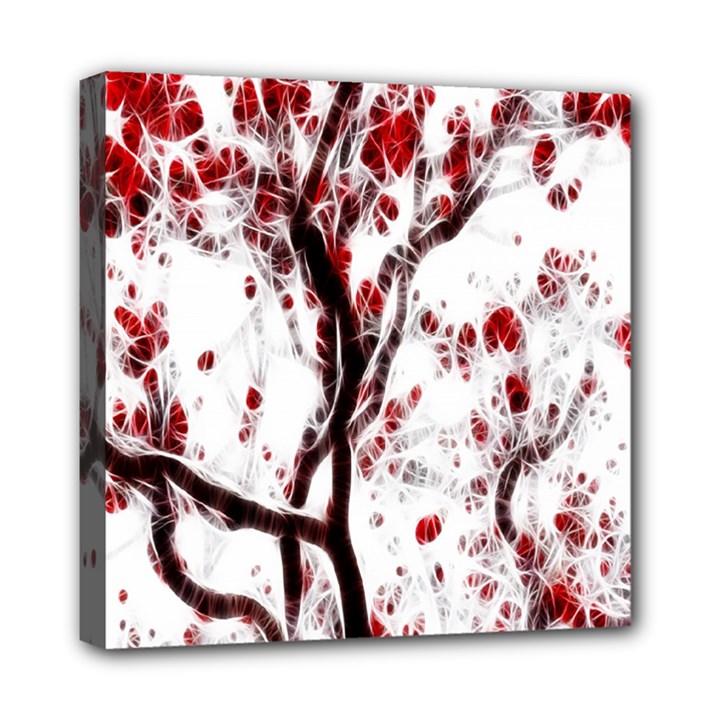 Tree Art Artistic Abstract Background Mini Canvas 8  x 8 