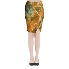 Light Effect Abstract Background Wallpaper Midi Wrap Pencil Skirt by Simbadda