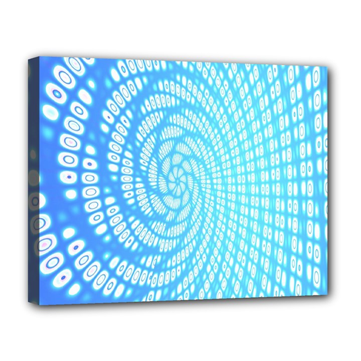 Abstract Pattern Neon Glow Background Canvas 14  x 11 