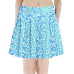 Abstract Pattern Neon Glow Background Pleated Mini Skirt by Simbadda