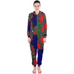 Recurring Circles In Shape Of Amphitheatre Hooded Jumpsuit (ladies)  by Simbadda