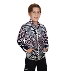 Abstract Fauna Pattern When Zebra And Giraffe Melt Together Wind Breaker (kids) by Simbadda