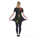 Star Lights Abstract Colourful Star Light Background Short Sleeve Tunic  View2