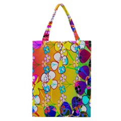 Abstract Flowers Design Classic Tote Bag by Simbadda