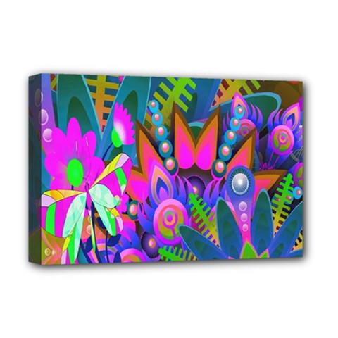Wild Abstract Design Deluxe Canvas 18  x 12  