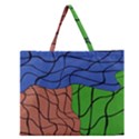 Abstract Art Mixed Colors Zipper Large Tote Bag View1