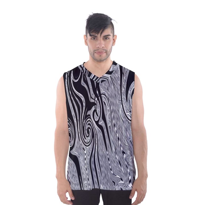 Abstract Swirling Pattern Background Wallpaper Men s Basketball Tank Top