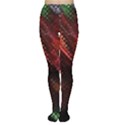 Abstract Green And Red Background Women s Tights View1