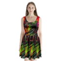 Colorful Background Star Split Back Mini Dress  View1