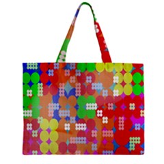 Abstract Polka Dot Pattern Digitally Created Abstract Background Pattern With An Urban Feel Zipper Mini Tote Bag by Simbadda