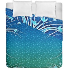 Floral 2d Illustration Background Duvet Cover Double Side (California King Size)