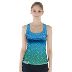 Floral 2d Illustration Background Racer Back Sports Top