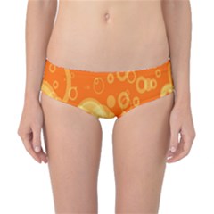 Retro Orange Circle Background Abstract Classic Bikini Bottoms by Nexatart