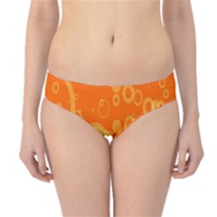 Retro Orange Circle Background Abstract Hipster Bikini Bottoms by Nexatart