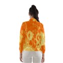 Retro Orange Circle Background Abstract Wind Breaker (Women) View2