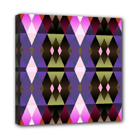 Geometric Abstract Background Art Mini Canvas 8  X 8  by Nexatart