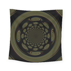 Dark Portal Fractal Esque Background Square Tapestry (small) by Nexatart