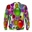 Colored Bubbles Squares Background Men s Sweatshirt View2